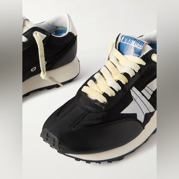 Golden Goose Black and White Marathon M77 Sneakers - Picture 4 of 6